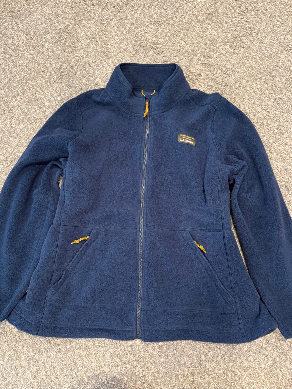 L.L.Bean Plus Size 2X Navy Mountain Classic Fleece Jacket Full Zip